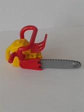 Playmobil accessoire tronçonneuse pour pompier bucheron ouvrier maison chantier