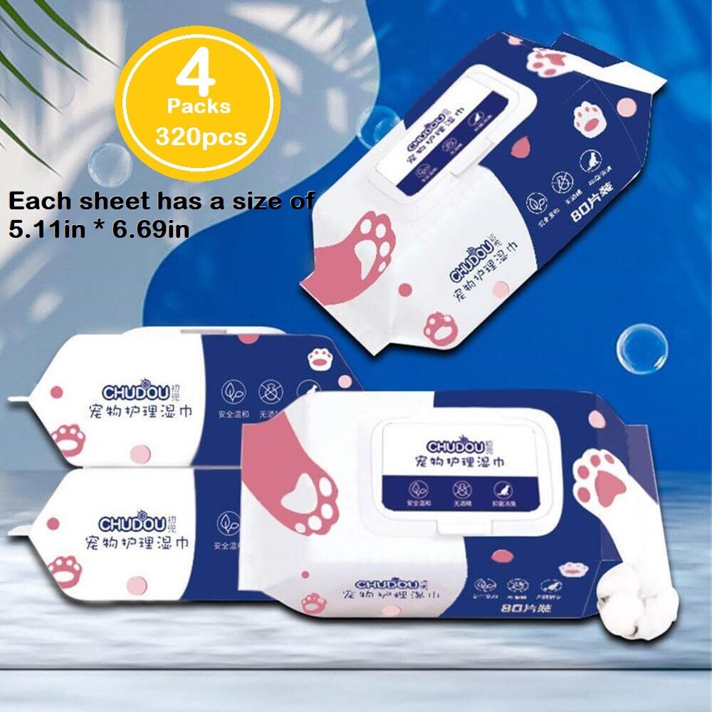 320 pcs Pet towels, pet cleaning, pet skin care, pet grooming