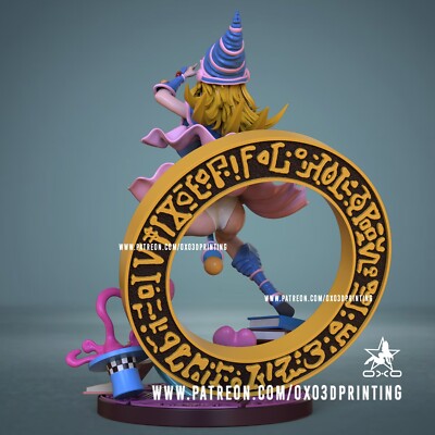 1/12, 1/10, 1/8th or 1/6th Scale OxO3D Dark Magician Girl Resin