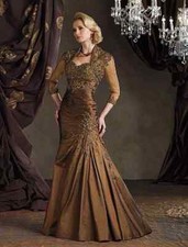 Elegant Long Mermaid Mother Of The Bride Dresses Full Sleeve Wedding Guest Dress