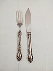 6 Sets Malvern by Lunt Sterling Silver Fish Knife and Fork HH WS 8 3/8", 8"