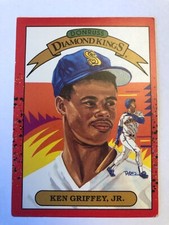 KEN GRIFFEY JR DONRUSS DIAMOND KINGS OFFSET PRINTING ERROR FRONT AND BACK #4