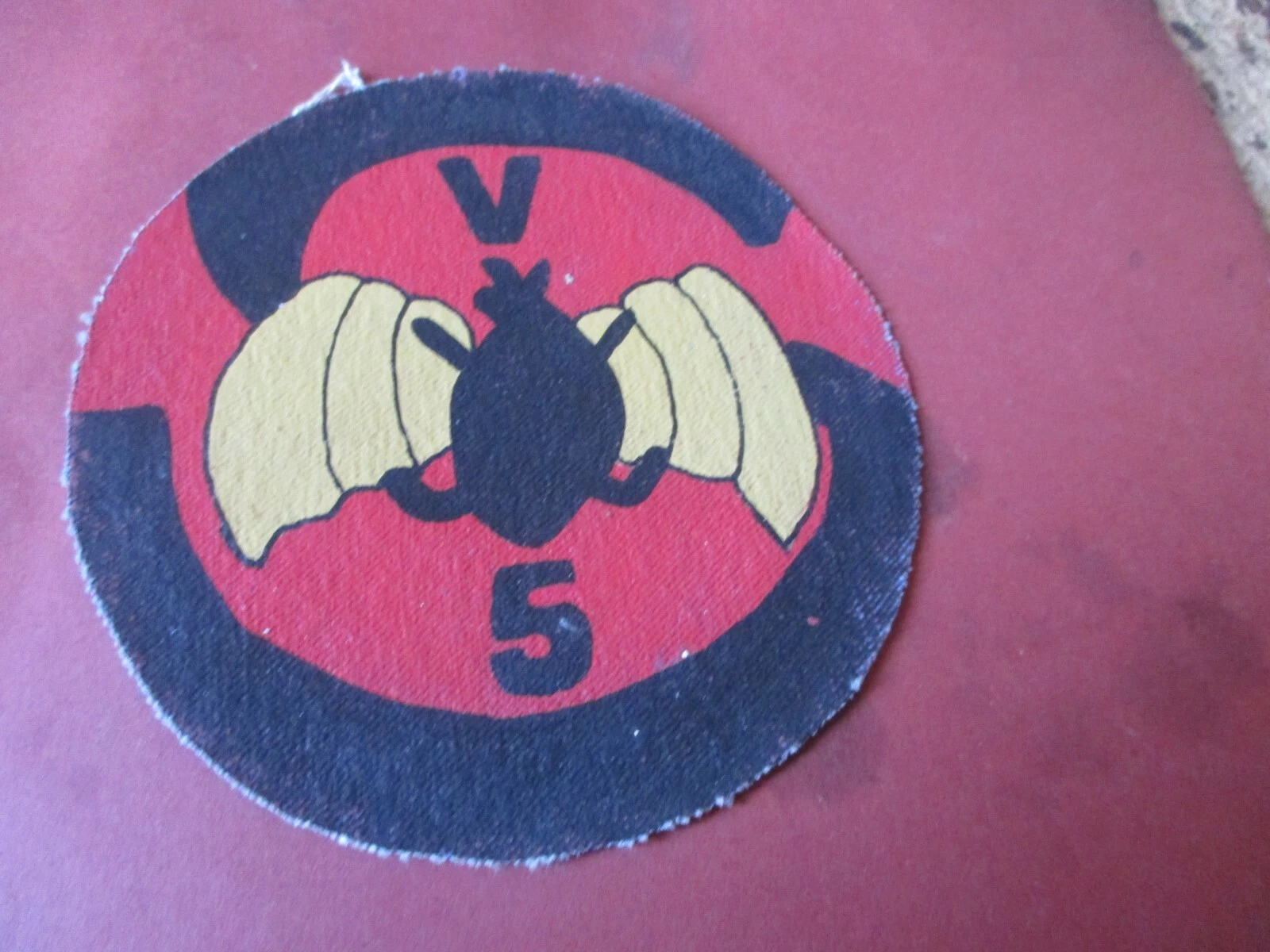 WWII USN OBSERVATION SQUADRON VOS FIVE VOS-5 FLIGHT JACKET PATCH