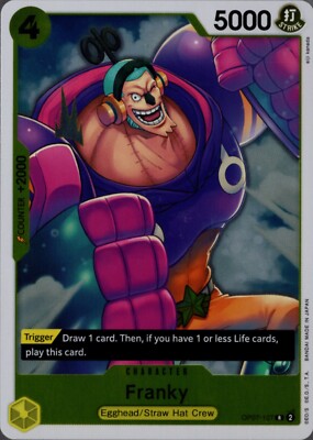 フランキー OP07-107 (原作)PSA10 Franky - OP07-107 Rare - 500 Years in the Future One Piece Card