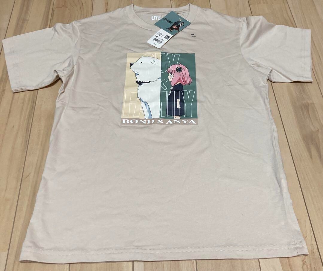 SPY X FAMILY Uniqlo UT 2nd Ed. Kids T-shirt Anya & Bond 160