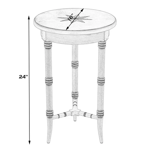 Butler Specialty Isla Olive Ash Accent Table - Picture 7 of 7