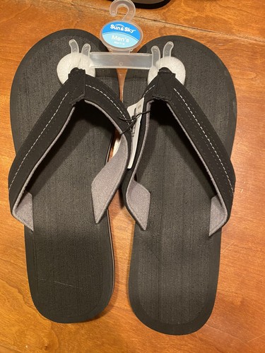 Mens Black Flip Flop Sandals. Size 11 