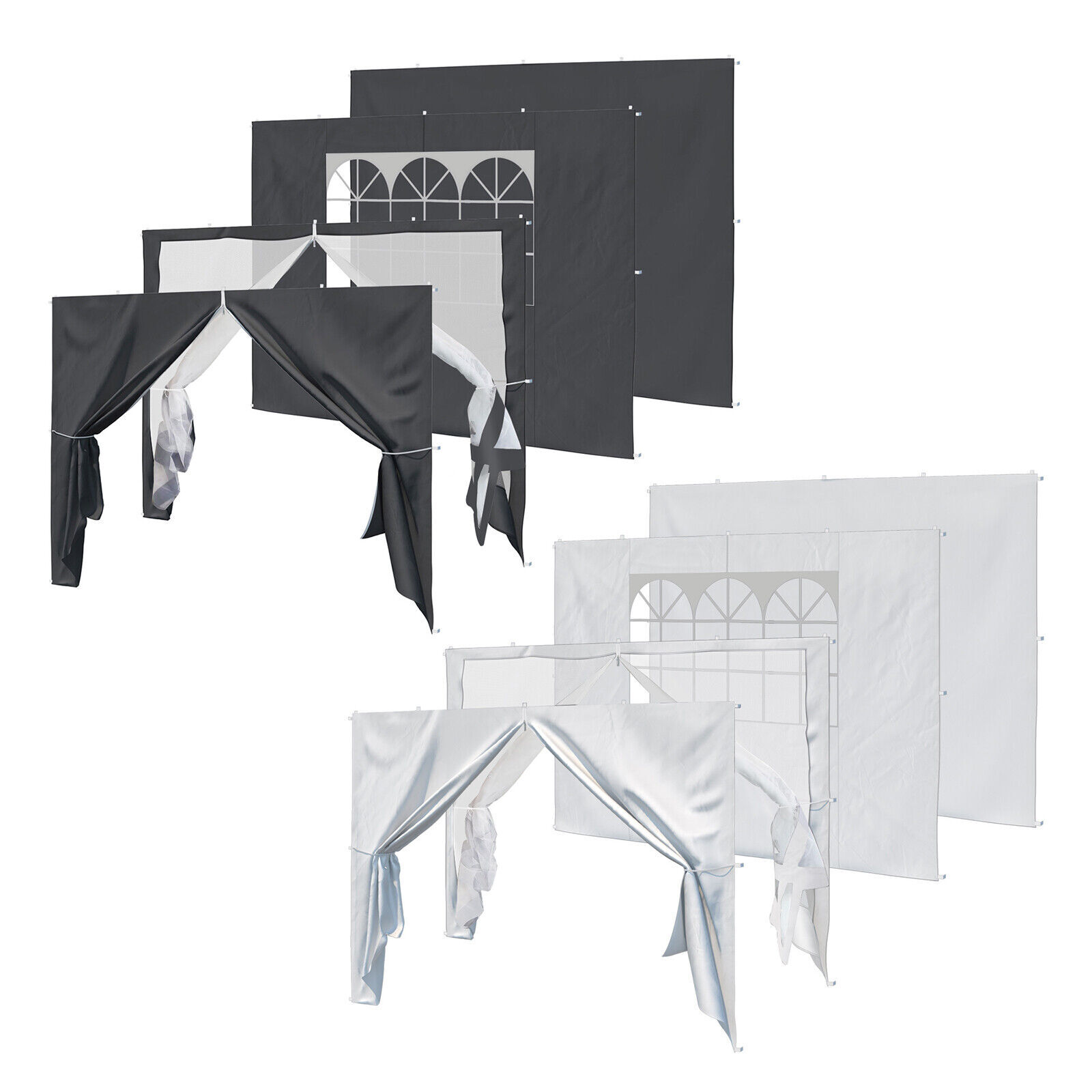 Panel lateral para Carpa Plegable Ventana de pared Puerta impermeable Mosquitera