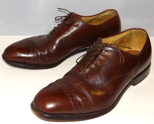 Zapatos de vestir Oxford vintage Allen Edmonds Fifth Avenue con puntera talla 9,5 EEE - Imagen 6 de 8