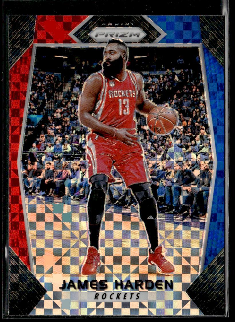 2017-18 Panini Prizm James Harden Prizms Red White and Blue HSC
