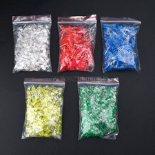 1000pcs 5MM LED Round Diode Assorted Kit 5 colors DIY Light Emitting Diodes Set