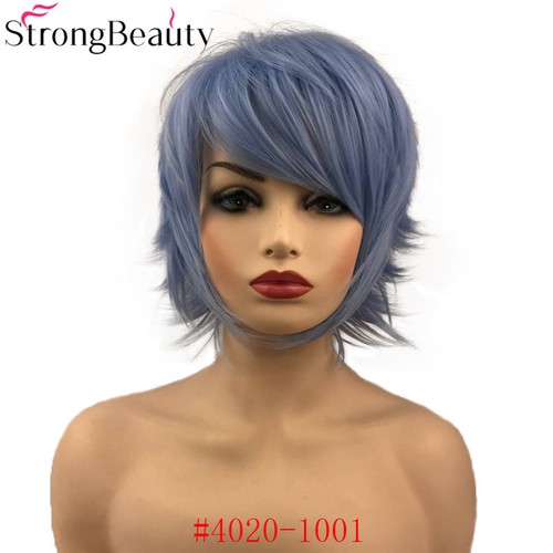 Cosplay Wigs Short Straight Hair For Women Synthetic Capless Full Daily