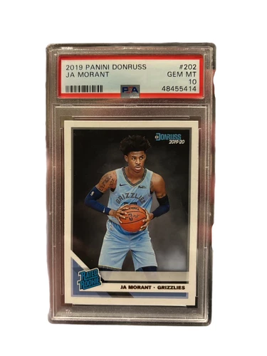 Ja Morant 2019-20 Panini Donruss Rated Rookie RC 202 PSA 10 GEM MINT (499)