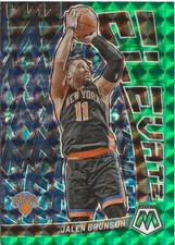 2022-23 Panini Mosaic Jalen Brunson Elevate Green Prizm SP 