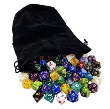 Beutel Samt Samtbeutel XL W&uuml;rfelbeutel Rollenspiel W&uuml;rfel RPG Pen & Paper