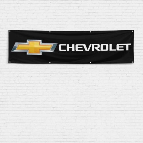 For Chevrolet Car Truck Enthusiast 2x8 ft Flag Corvette Camaro Chevy Banner - Picture 1 of 1