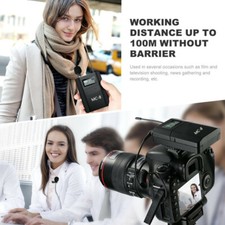 6-Channel UHF Wireless Lavalier MicrophoneLav MIC for DSLR Camera Smartphone