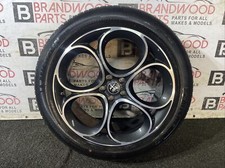 ALFA ROMEO STELVIO 20'' BLACK ALLOY WHEEL RIM 156146319 255/45/20