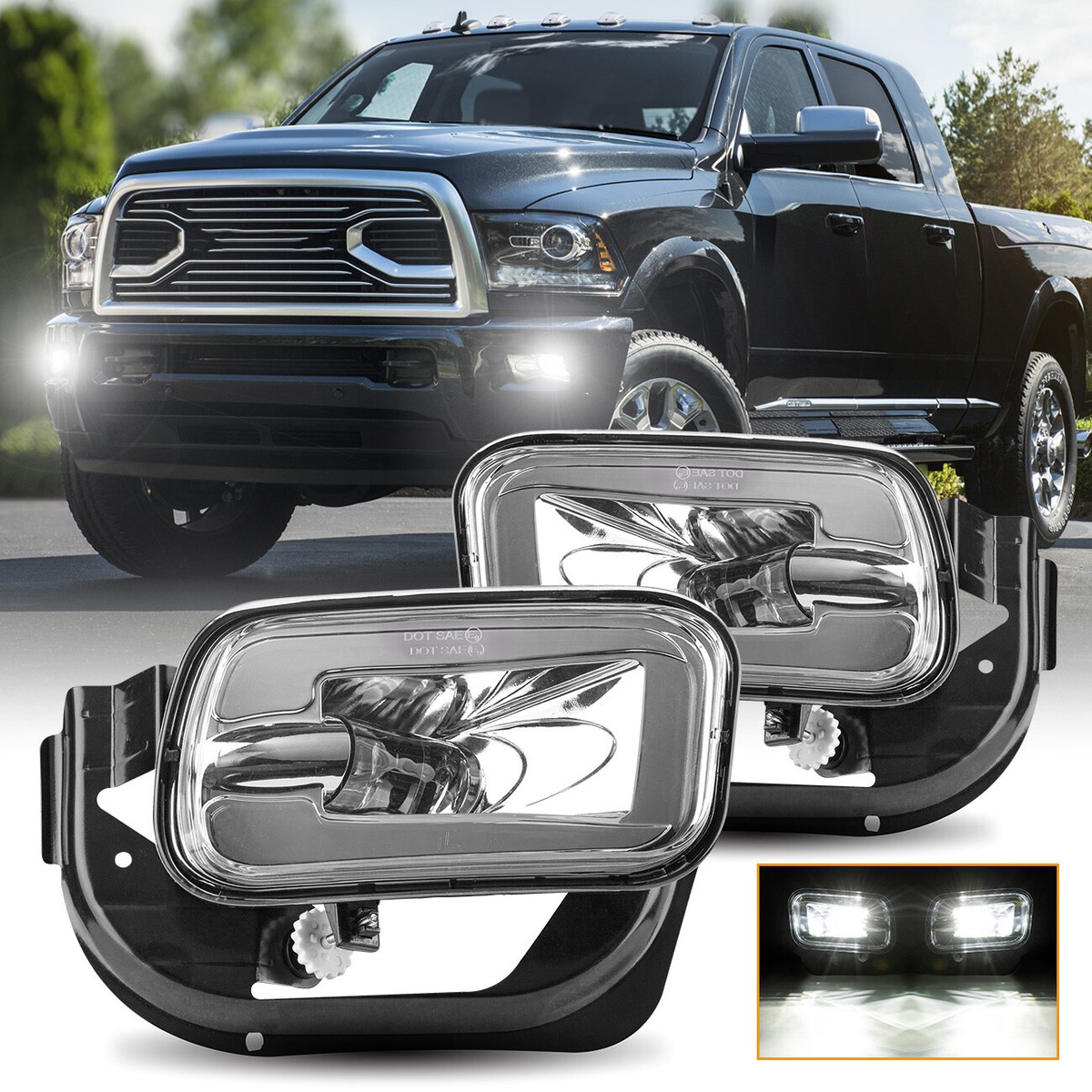 Headlamp and Fog Lamp Kit Projector| RAM 1500 LARAMIE LONGHORN 2015 Headlamp and Fog Lamp Kit Projector| RAM 1500 LARAMIE LONGHORN 2015
