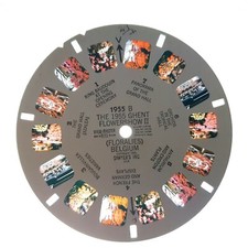Vintage Viewmaster Slide Reel 1955b The 1955 Ghent Flower show 2 Belgium - 1959