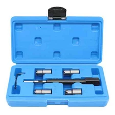 Universal Car Tool Injector Remover 5Pcs Diesel Injector Seat&Cleaner Seat Tools