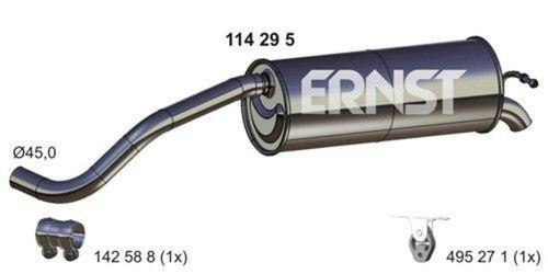 Silentbloc De Suspension D’échappement – Caoutchouc, Pour SEAT Ibiza III, VW Polo 9N/6R1