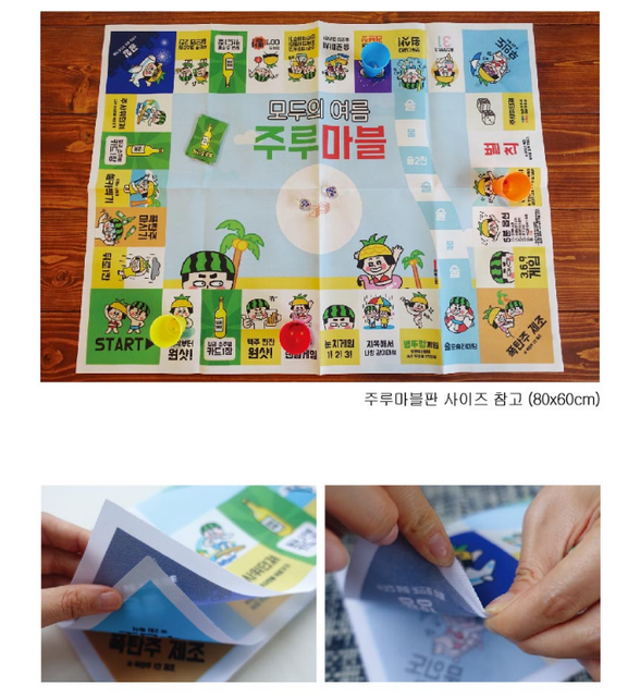 BLUE MARBLE GAME KOREA Board Game SUMMER TRAVEL DRINK 여행주루마블 eBay