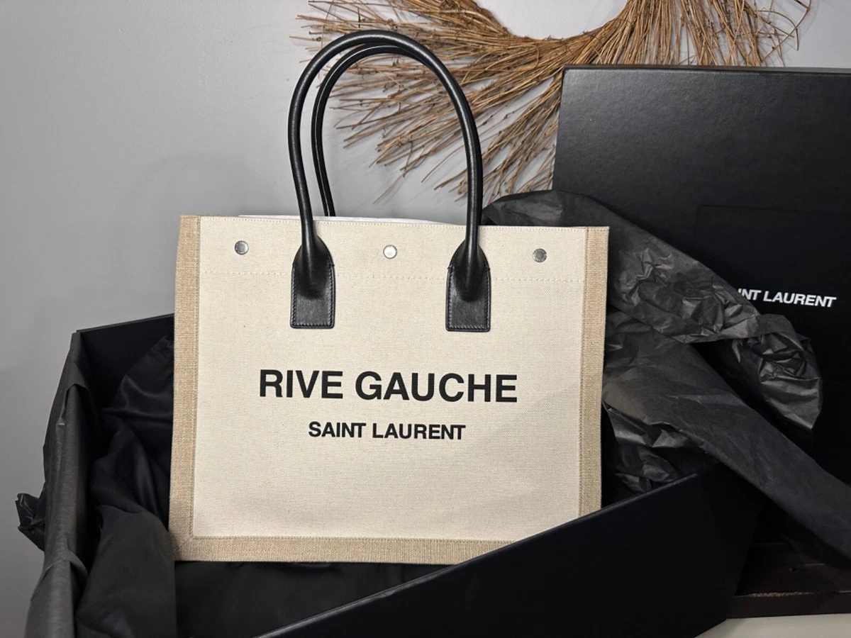 saint laurent rive gauche tote bag