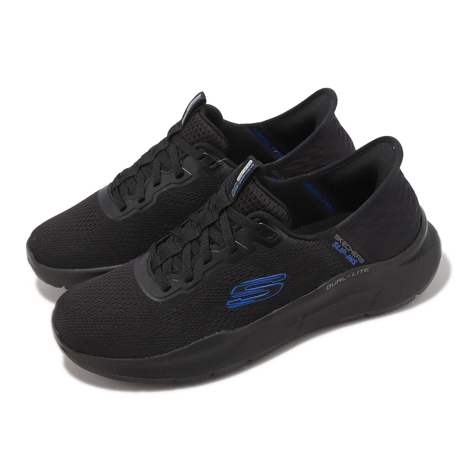 Skechers Equalizer 50-Standppoint Черный Синий Мужская Повседневная Обувь 232460-BKBL 15790₽