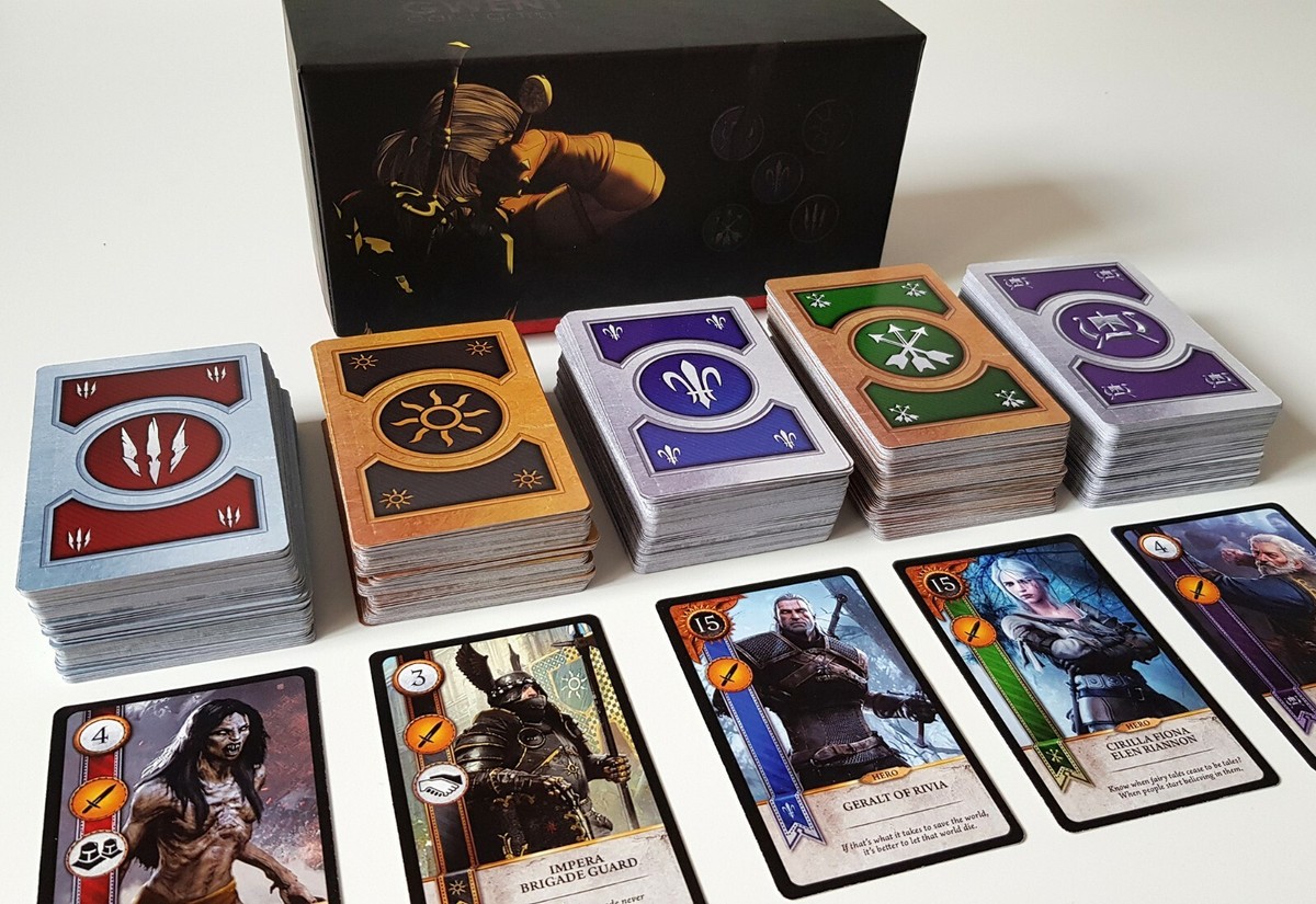 WITCHER 3 WILD HUNT GWENT CARDS ENGLISH COMPLETE SET 5 DECKS 429
