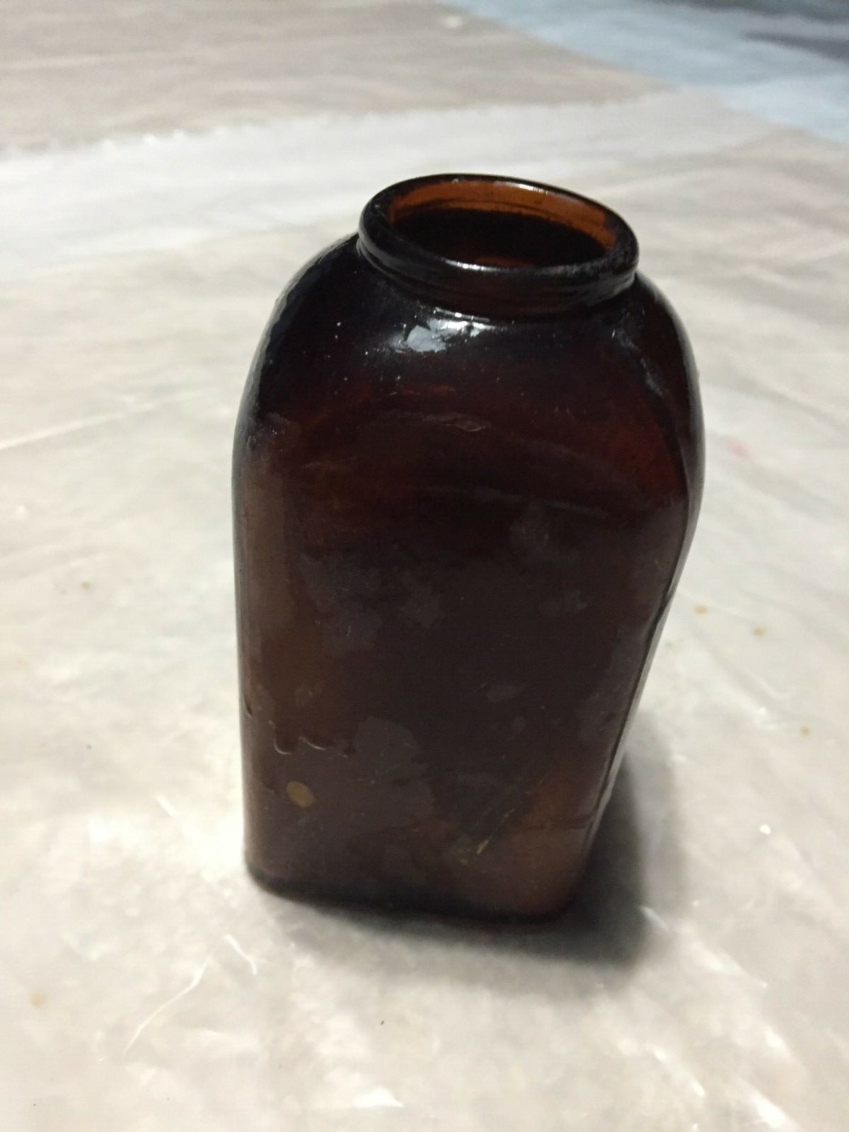 Vintage Snuff Brown Glass Jar eBay
