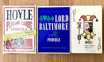 Bidding Player Pinochle HOYLE Lot Of Playing Cards MADE IN USA