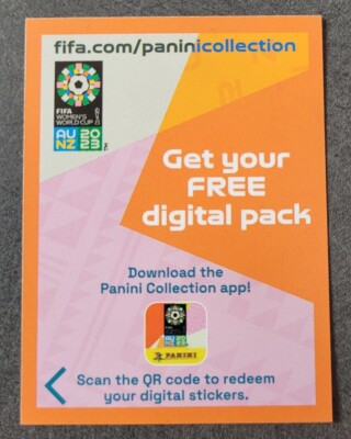 Panini Fifa Frauen WM 2023 Get your free digital Pack - 10 x QR Code Sticker
