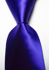 New Classic Solid Purple JACQUARD WOVEN 100 Silk Men's Tie Necktie