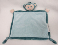 Blankets and Beyond Teal Monkey Baby Lovey