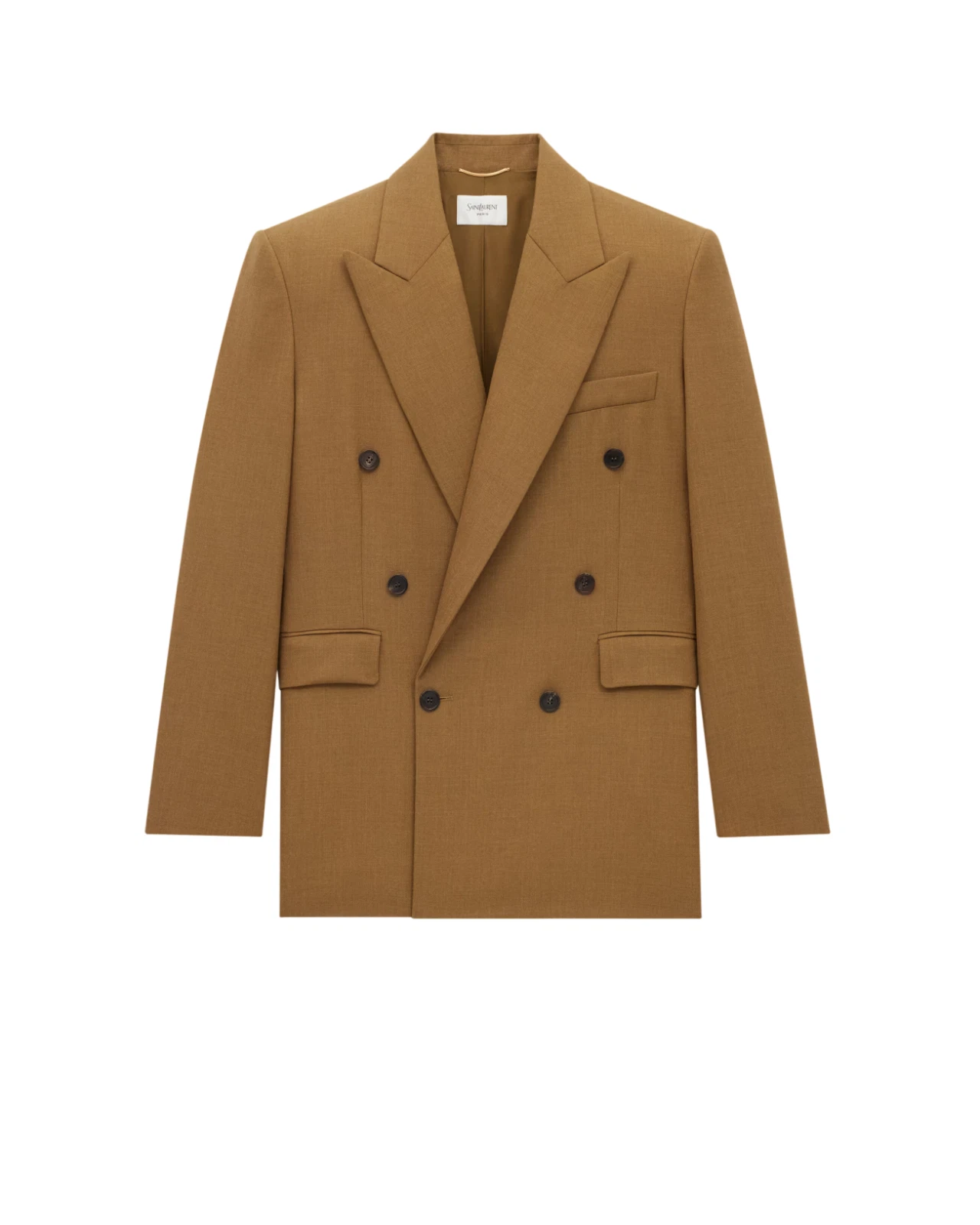 SAINT LAURENT $3300 Moutarde Wool Jacket New & Authentic