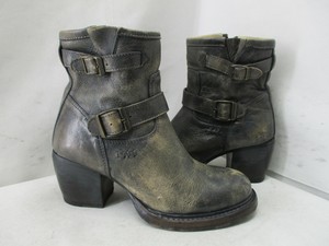 distressed black boots womens