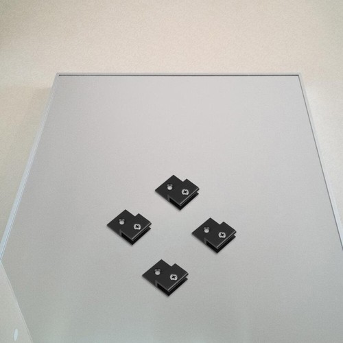 6 Pcs Wall Mirror Holder Clips Hanging Corner Brackets Glass eBay