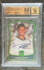 2012 Topps Rookie Premiere RUSSELL WILSON Autograph RC /90 BGS 9.5 Gem AUTO