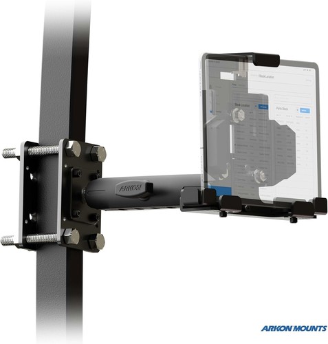 ARKON-Locking Forklift Tablet Mount, Fits iPad and Samsung Tablets - Picture 2 of 7