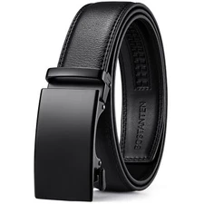 BOSTANTEN Ratchet Mens Belt Leather Dress and Casual with Adjustable Buckle