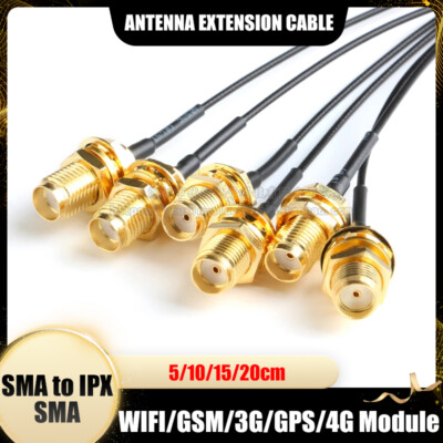 SMA to IPX Connector Pigtail Antenna Extension Cable WIFI/GSM/3G/GPS/4G Module