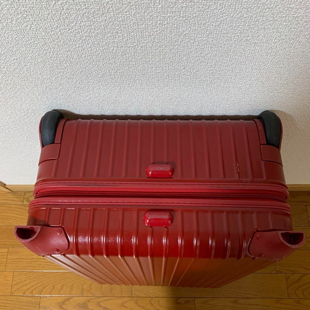 RIMOWA Salsa Red 63L TSA Compatible Suitcase Carry Bag RIMOWA Salsa Red 63L TSA Compatible Suitcase Carry Bag