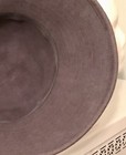 NWOT Size Small Gray Wool Felt Asymmetrical Brim Cloche Hat — photo 8