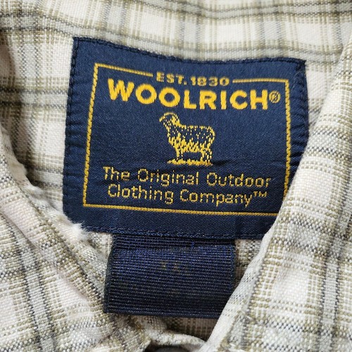 Woolrich Men's Green&Grey Plaid Long Sleeve Button Down Flannel Shirt Size XXL - Picture 6 of 6