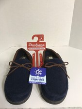 NWT Dearfoams No Sweat Comfort DF Adapt Gel Infused Memory Foam Men Size 11-12