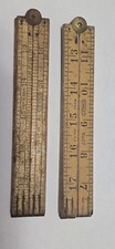 Lot 2 Vintage Stanley Folding Rules No. 27 & No. 163 Made In USA