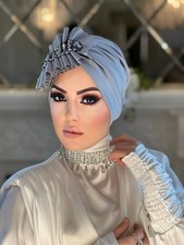 Turban Luxury sequin bow :women  s Headwear Chemo Scarf ,hair Loss ,alopecia