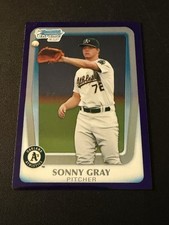 2011 Bowman Draft Sonny Gray Chrome Prospects Purple Refractor #BDPP35