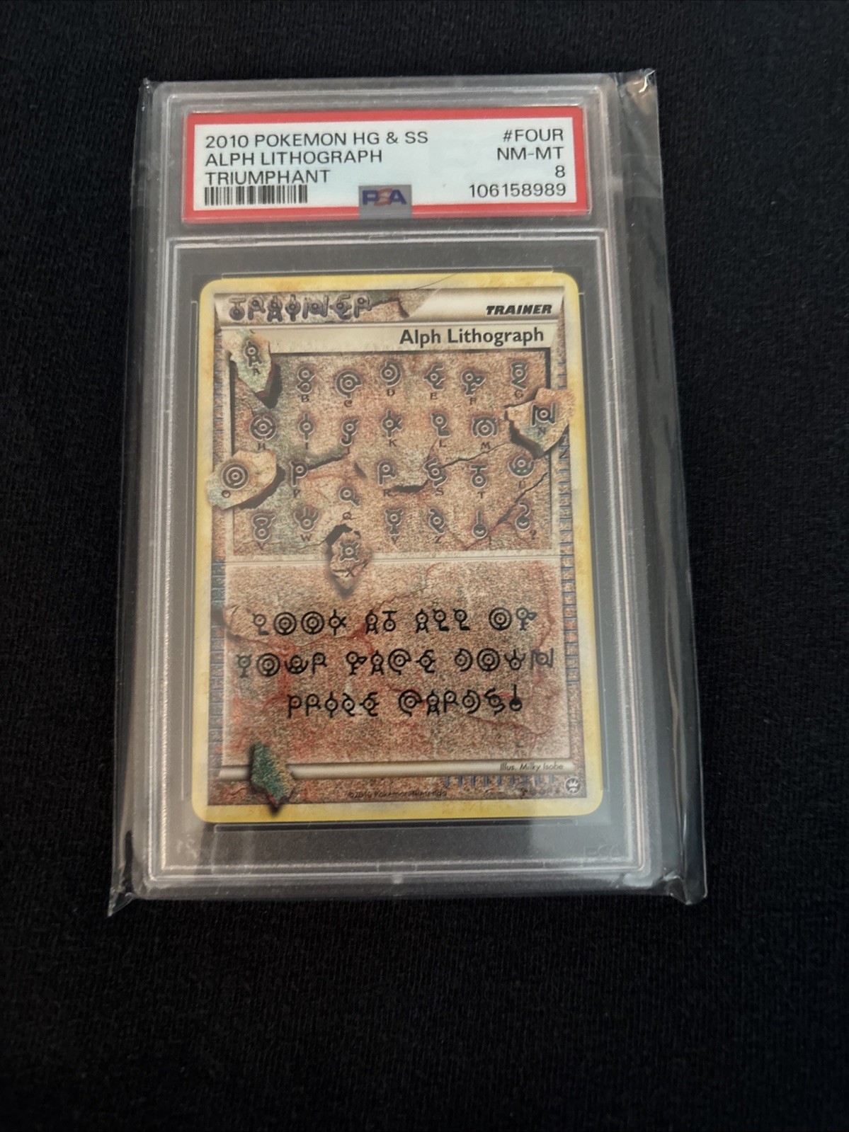 2010 Pokémon  Alph Lithograph  Psa 8